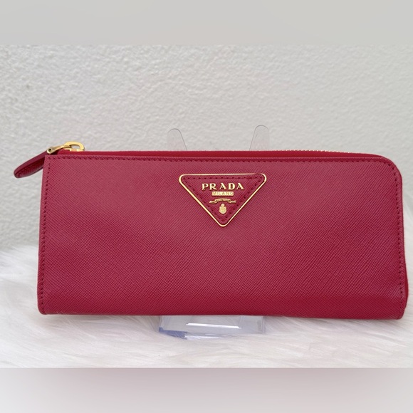 PRADA Milano Saffiano Leather Zippy Long Wallet - Picture 12 of 12